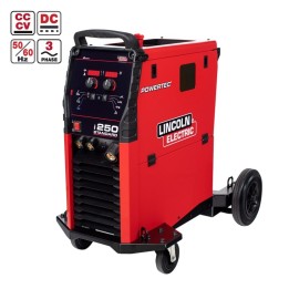 saldatrice powertec i250C standard 400V per saldatura MIG/MAG e ad elettrodo MMA