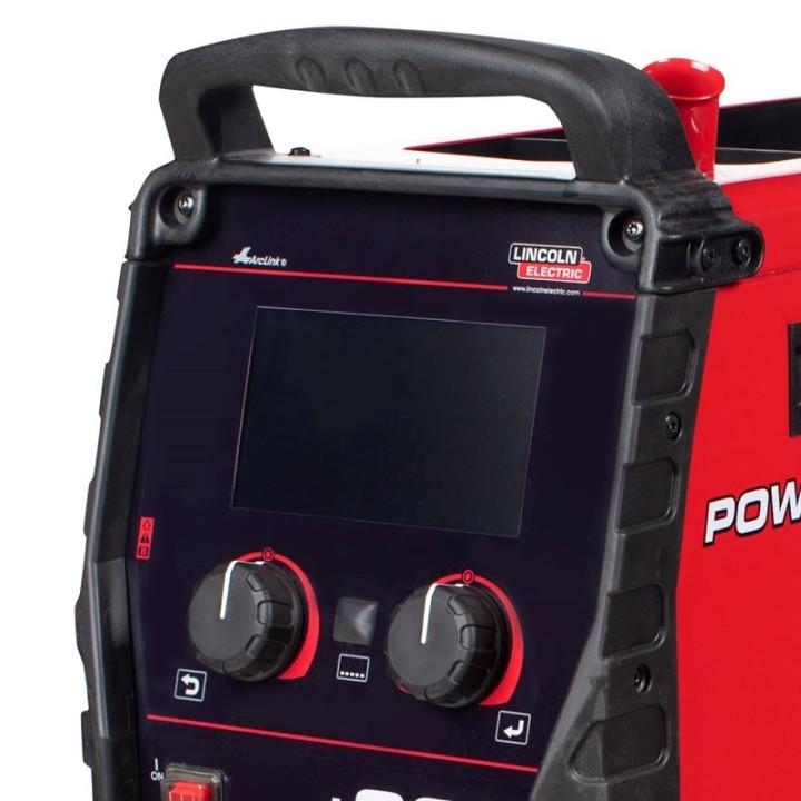 display digitale saldatrice powertec i320C advanced lincoln electric