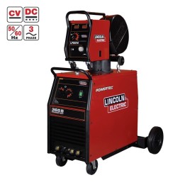 saldatrice MIG Powertec 365S Lincoln electric con sisstema di raffreddamento ad aria
