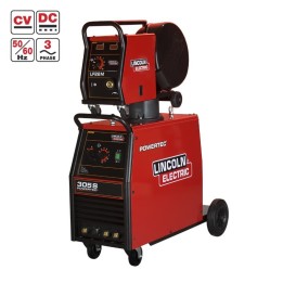 saldatrice MIG Powertec 305S Lincoln Electric con sistema di raffreddamento ad aria