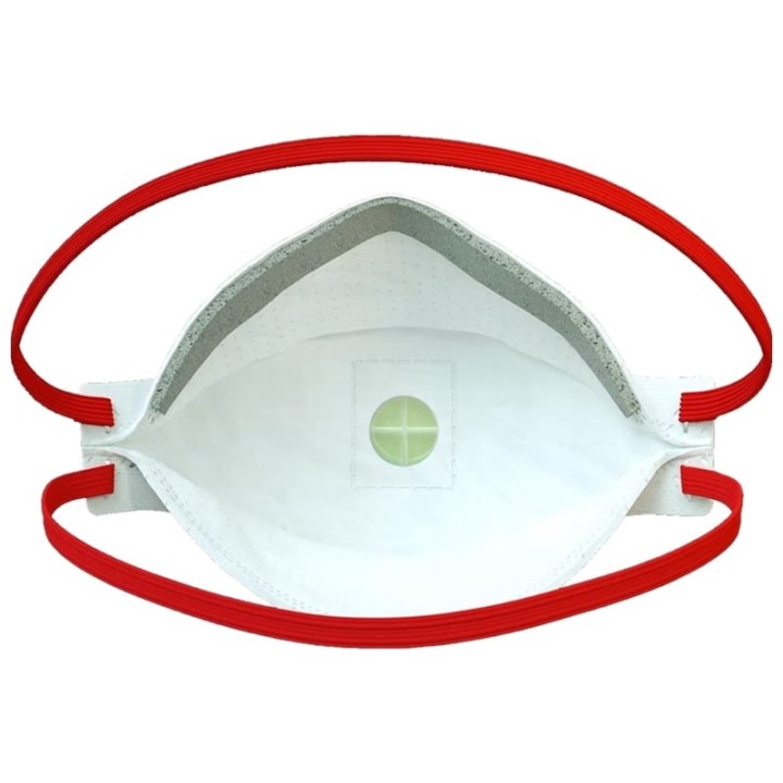 vista posteriore interna mascherina 3M Aura 9332+ FFP3 con valvola