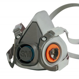 Respiratore a semimaschera 2 filtri 3M 6100 polveri, vapori, gas 7000146845