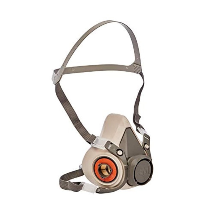 vista laterale respiratore a semimaschera 3M 6200
