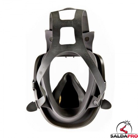 vista posteriore maschera a pieno facciale 3M 6800 Taglia M