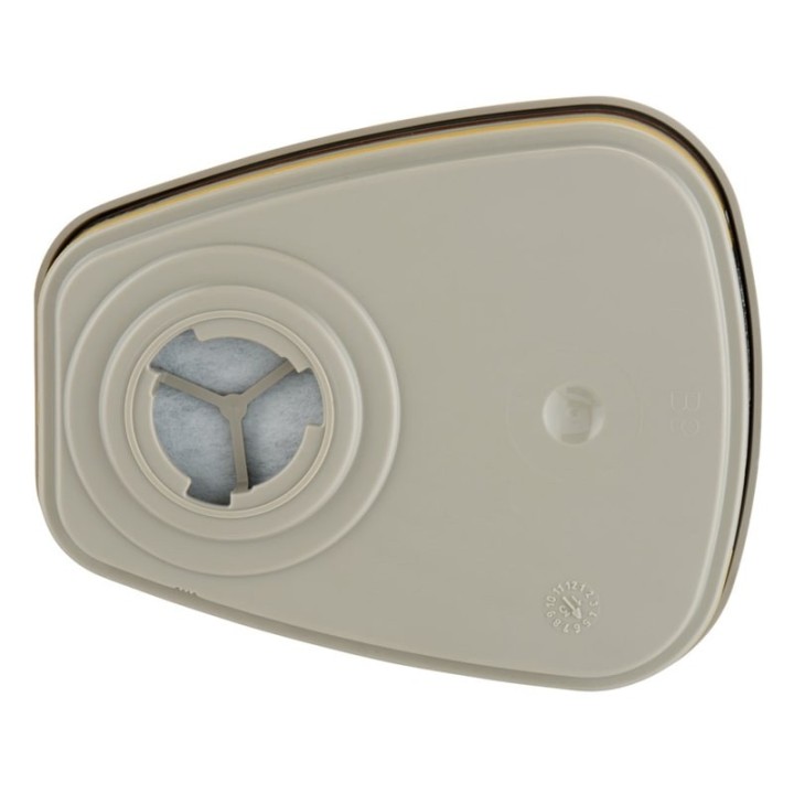 vista posteriore filtro 3M 6075 Classe A1 + formaldeide