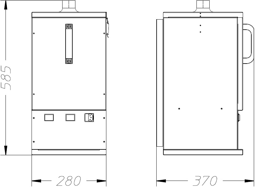 misure depuratore m-150 dalpitech