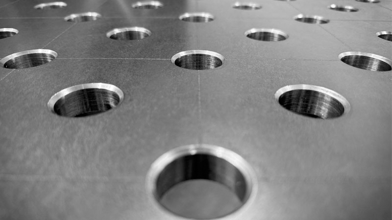 Dettaglio planarità tavolo per saldatura SteelPlus OCT GPPH