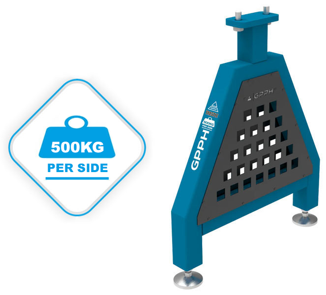 Portata gambe con piedini Trestle GPPH per blocchi di collegamento