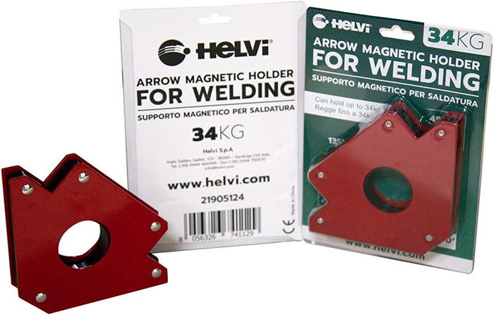 Dettaglio supporto magnetico per saldatura 34Kg Helvi