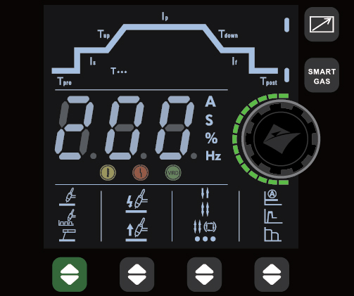 pannello di controllo saldatrice EVO20 TIG200 Jasic