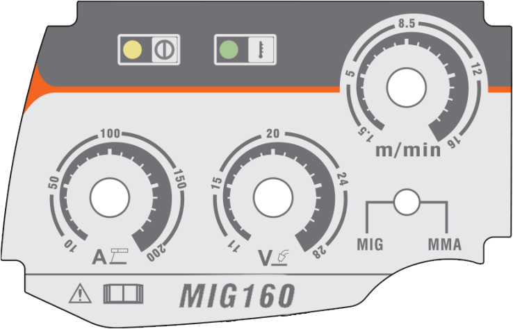 pannello di controllo saldatrice MIG 160 Jasic