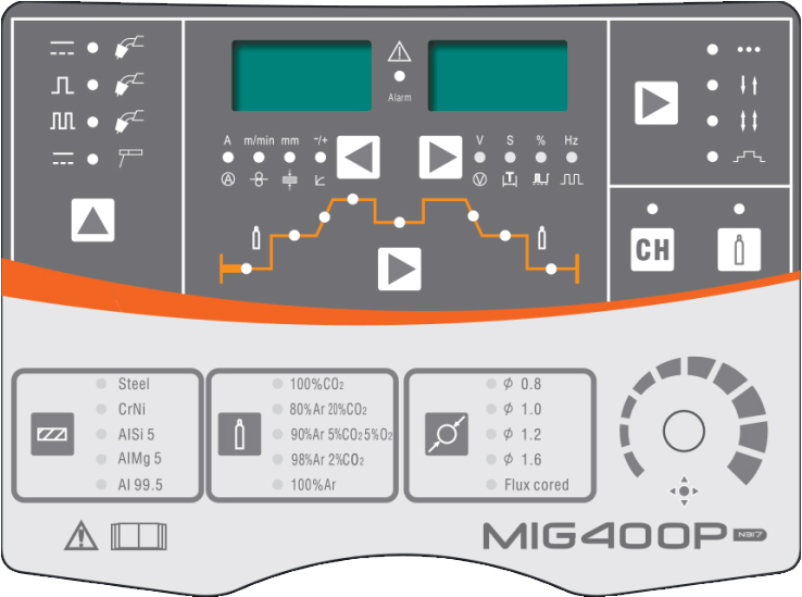 pannello di controllo saldatrice MIG 400P Jasic