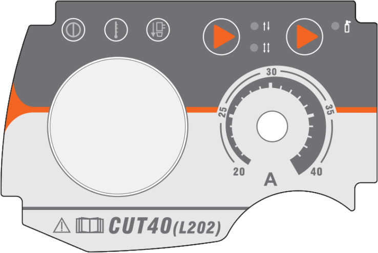pannello di controllo tagliatrice plasma CUT 40 HF Jasic