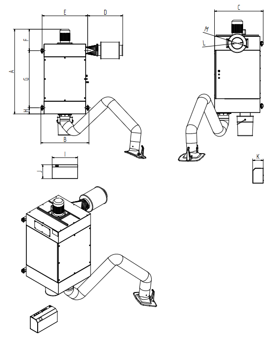 Dimensioni Cartridge Filter Kemper