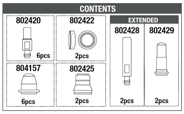 Componeneti Kit consumabili Telwin 804189