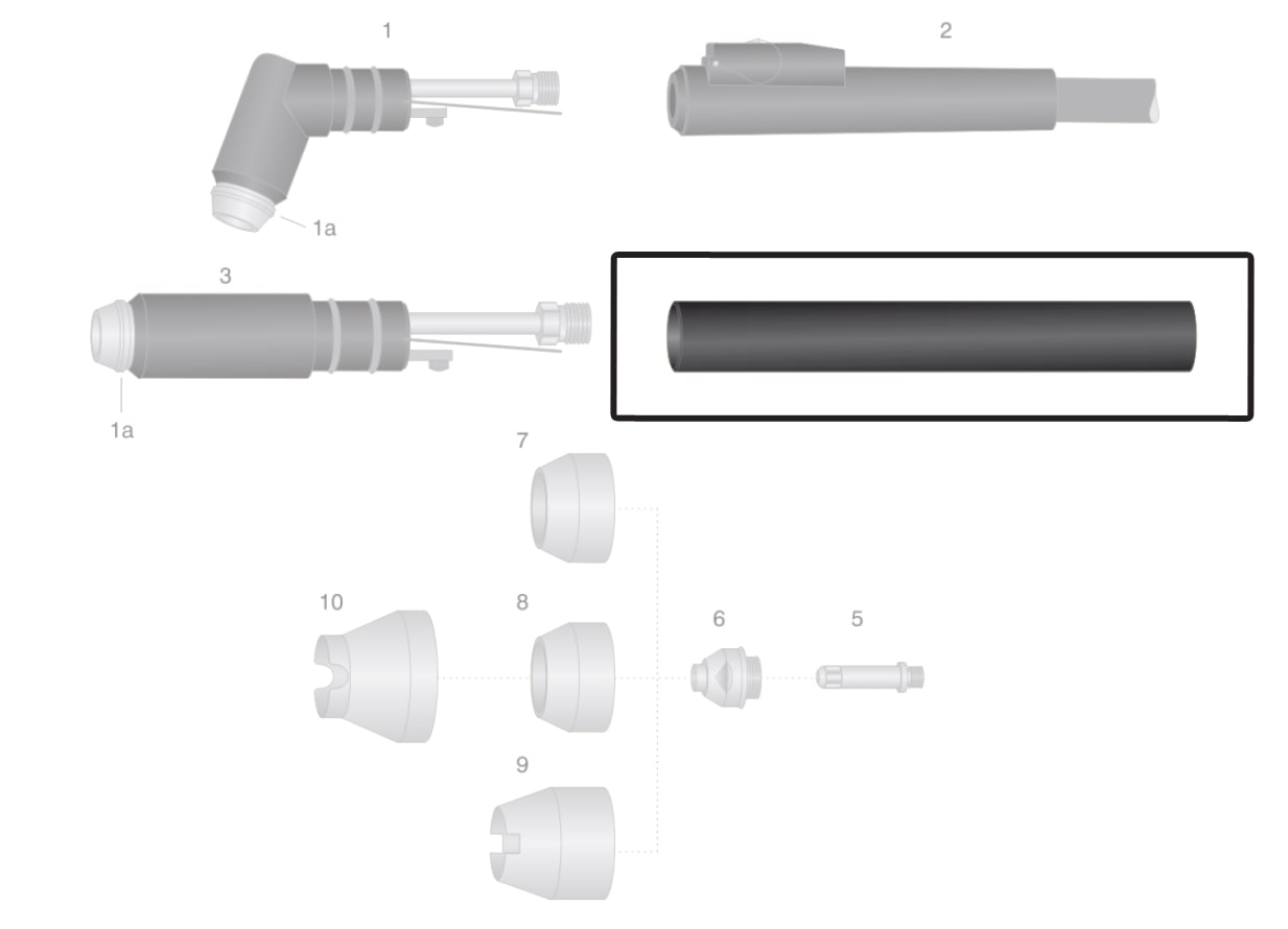 dettaglio impugnatura macchina torcia thermal dynamic pch-m51 taglio plasma