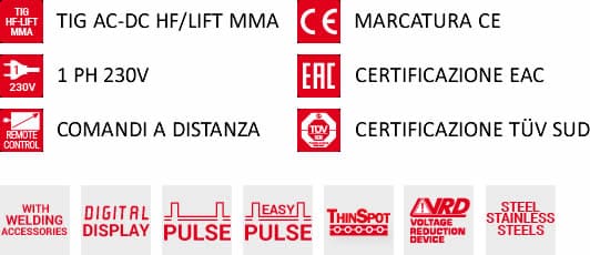 dettaglio saldatrice inverter technology 222 ac dc tig