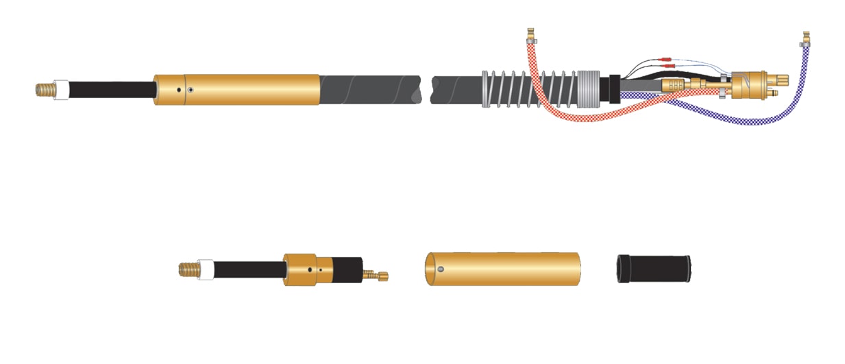 dettaglio torcia bz 352 - 180° acqua saldatura a filo mig