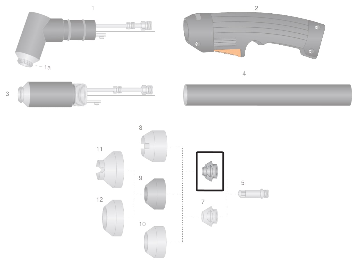 dettaglio ugello torcia thermal dynamics pch-m52 taglio plasma