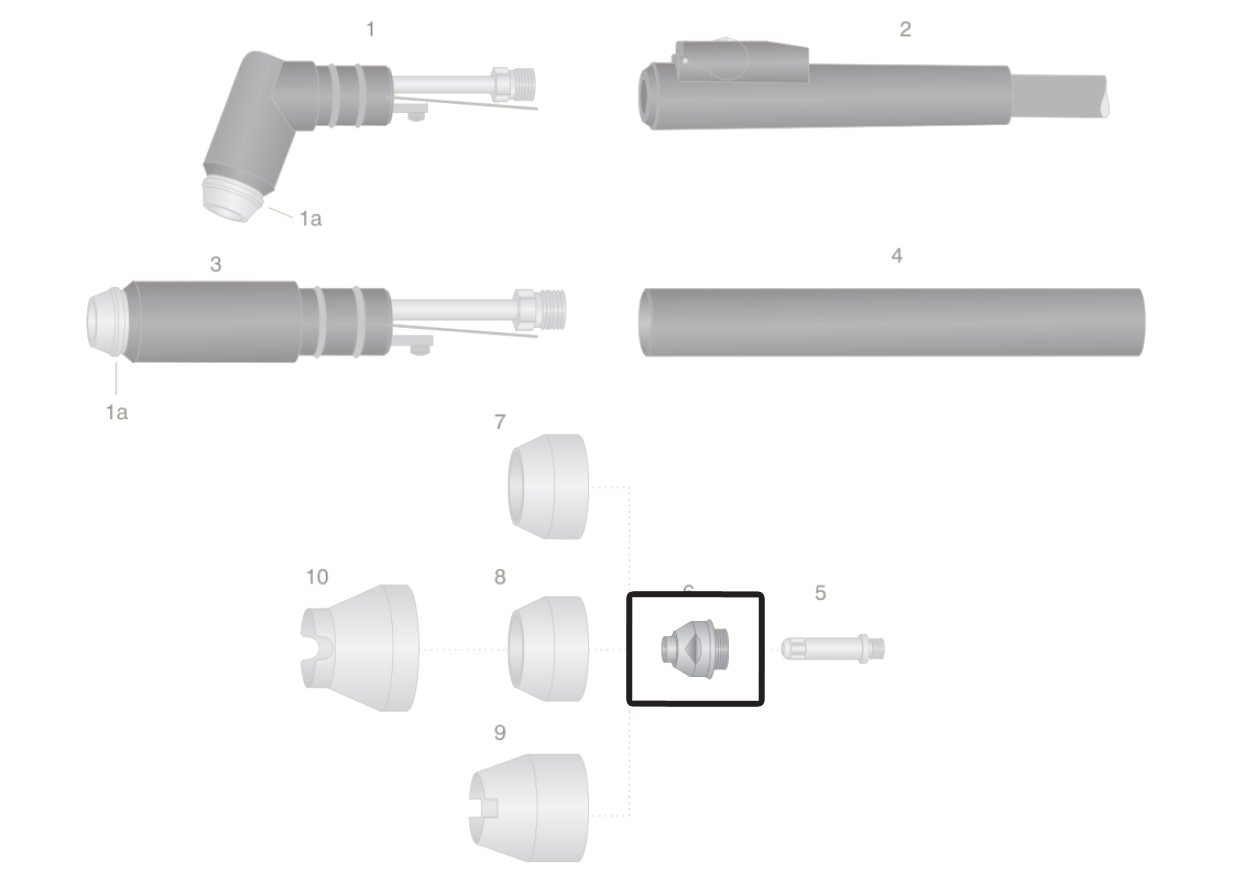 dettaglio ugello torcia thermal dynamics pch-m51 taglio plasma