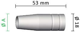 Dettaglio misure Ugello MB GRIP 15 AK