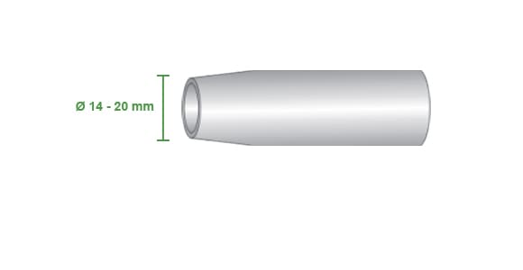 misure ugello gas max 350 -450 saldatura filo continuo mig