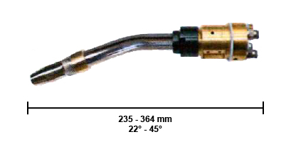 misure torcia completa CWK300 22 45 gradi motoman robotics