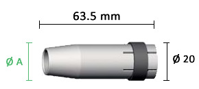 Dettaglio misure Ugello MB GRIP 15 AK