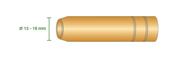 misure ugello gas torcia tynos tns 270 300 370 saldatura filo continuo mig