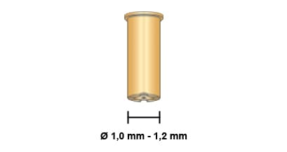 Dettaglio misure ugello long life lungo 50A 60A 70A torcia cebora p36 p52 p70 plasma