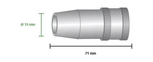 specifiche ugello gas corto dinse