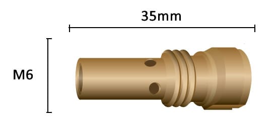 Dettaglio misure supporto ugello 35mm