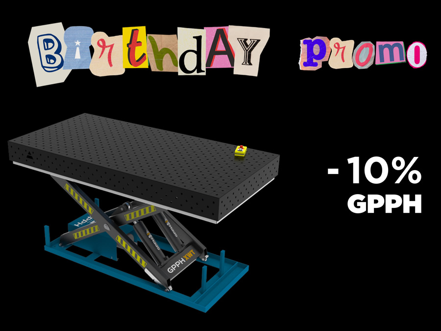 Sconto 10% su tutti i tavoli GPPH - Promo Compleanno SaldaPro